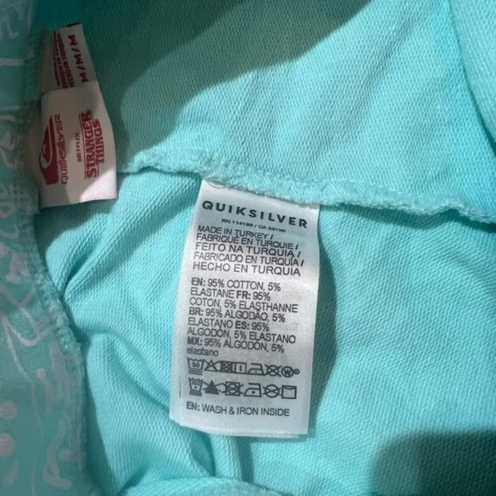 Women's Quiksilver x Stranger Things‎ Lenora Mini Bike Shorts M - Picture 6 of 6